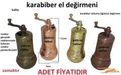 KARABİBER EL DEĞİRMENİ ZAMAK KARABİBER TOHUM ÖĞÜTÜCÜ MAKİNA