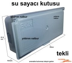 SU SAYACI PANOSU SU SAATİ KUTUSU TEKLİ MODEL PLASTİK