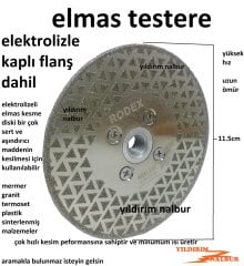 ELMAS TESTERE FLANŞLI MERMER KESİCİ 115 TURBO ELMAS GRANİT KESME ELMAS SOĞUTMALI KÜÇÜK BOY