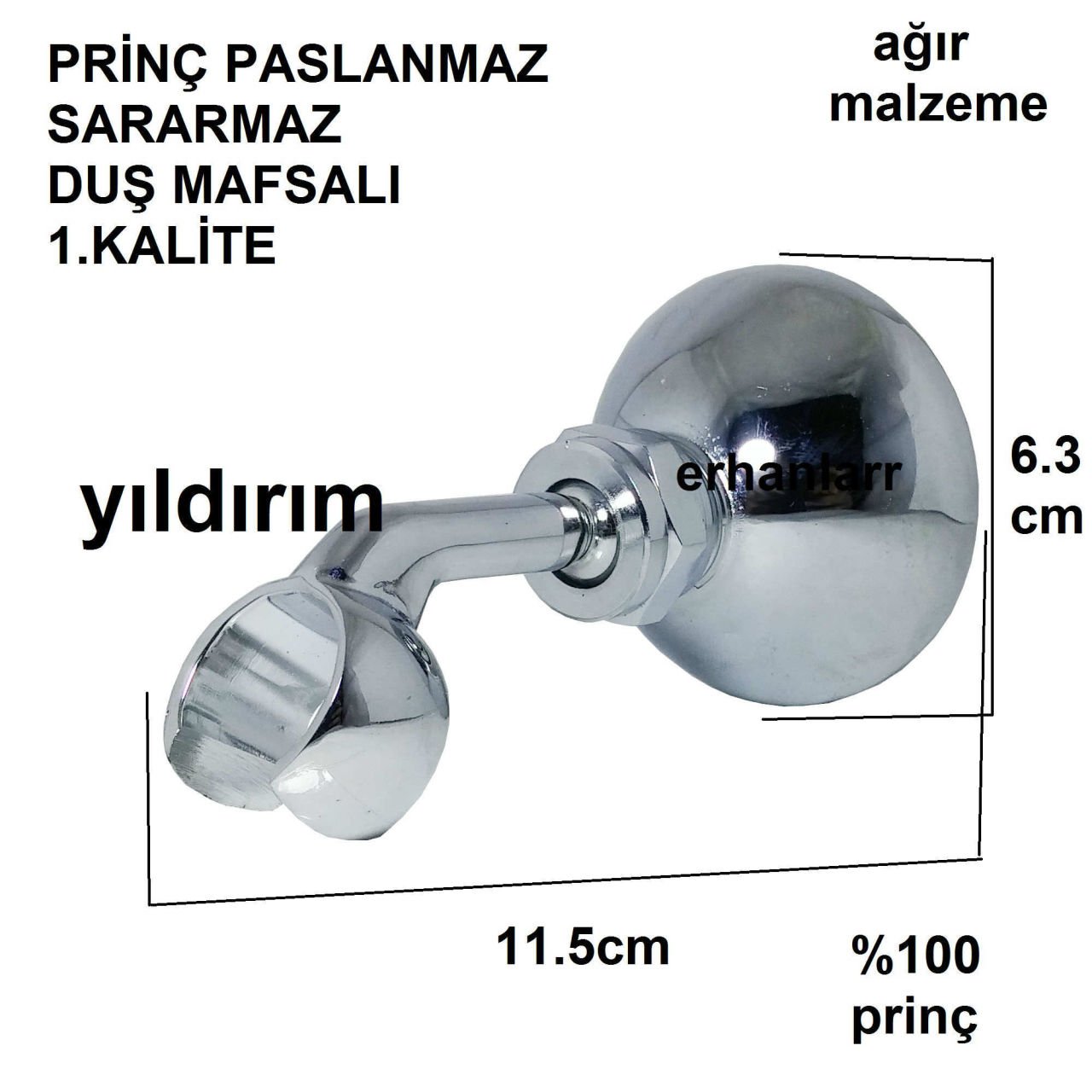 DUŞ MAFSALI PRİNÇ BANYO FİSKİYE OTURAĞI METAL 1K