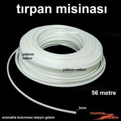 ÇİM BİÇME 3MM ALTI KÖŞELİ BEYAZ 56 METRE ALTIGEN MİSİNASI OT BİÇME MİSİNA TIRPAN