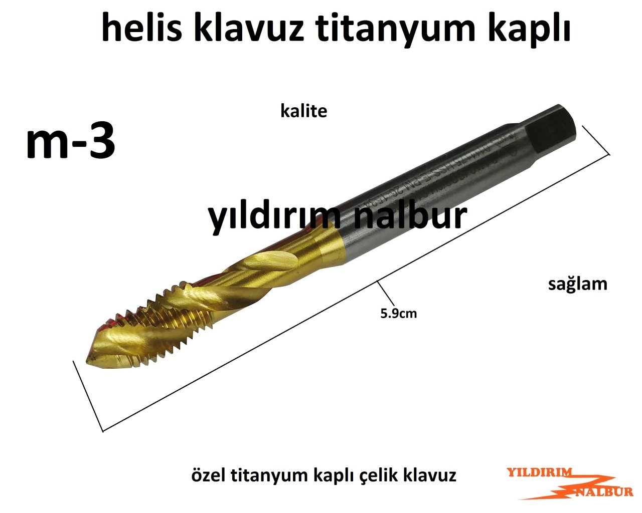 HELİS KILAVUZ M-3 TİTANYUM KAPLI KLAVUZ