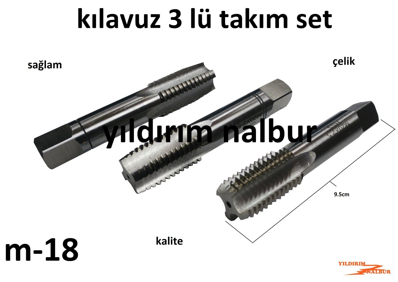 KILAVUZ M-18 3 LÜ SET KALİTE SAĞLAM DİŞ AÇMA KLAVUZ KOLU KANAL AÇMA