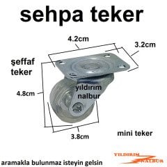 SEHPA TEKERLEĞİ MASA BÜYÜK BOY TEKERLEK TEZGAH TEKER ŞAFFAF