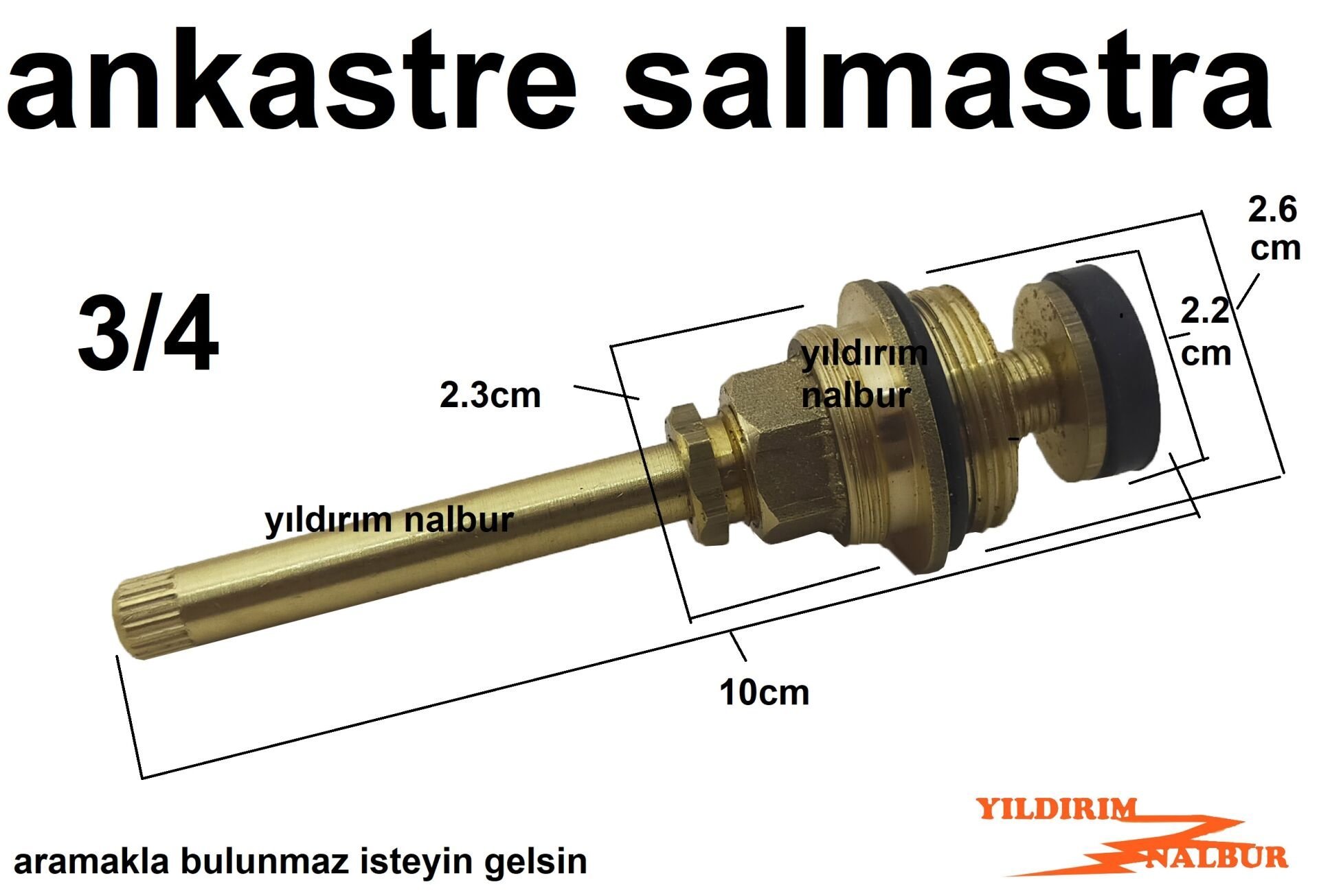 ANKASTRE SALMASTRA 3/4 GENİŞ TİP UZUN PRİNÇ SALMASTRA