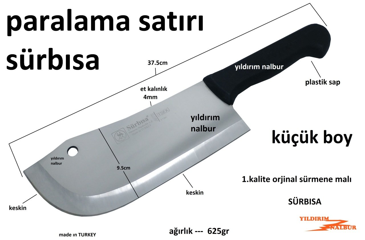 SÜRBISA SÜRMENE KÜÇÜK ET PARALAMA SATIRI KASAP SATIR SÜRMENE BIÇAK