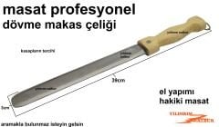 MASAT MAKAS ÇELİĞİ DÖVME  BIÇAK BİLEME PROFESYONEL KASAP BIÇAK TAŞI