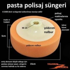 PASTA POLİSAJ SÜNGERİ PASTA CİLA PARLATMA SÜNGERİ