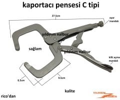 KAPORTACI AYARLI PENSE ÇENELİ PENSE C TİPİ AYARLI PENSE