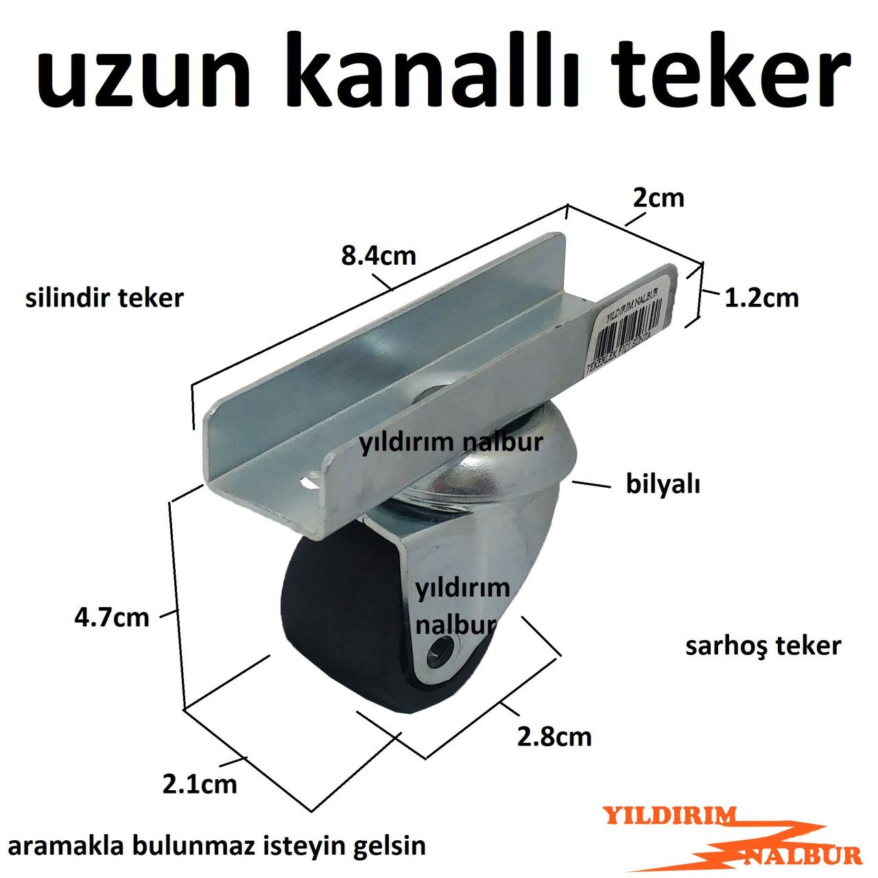 SEHPA TEKERLEĞİ 28MM MİNİK MODEL SAĞLAM PLASTİK MASA TEKERLEĞİ UZUN BOY SUNTA KANALLI