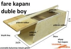 FARE KAPANI DUBLE BÜYÜK 54CM BOY KUŞ KAPANI SANSAR KAPANI BÜYÜK BOY CANLI YAKALAMA KAPANI