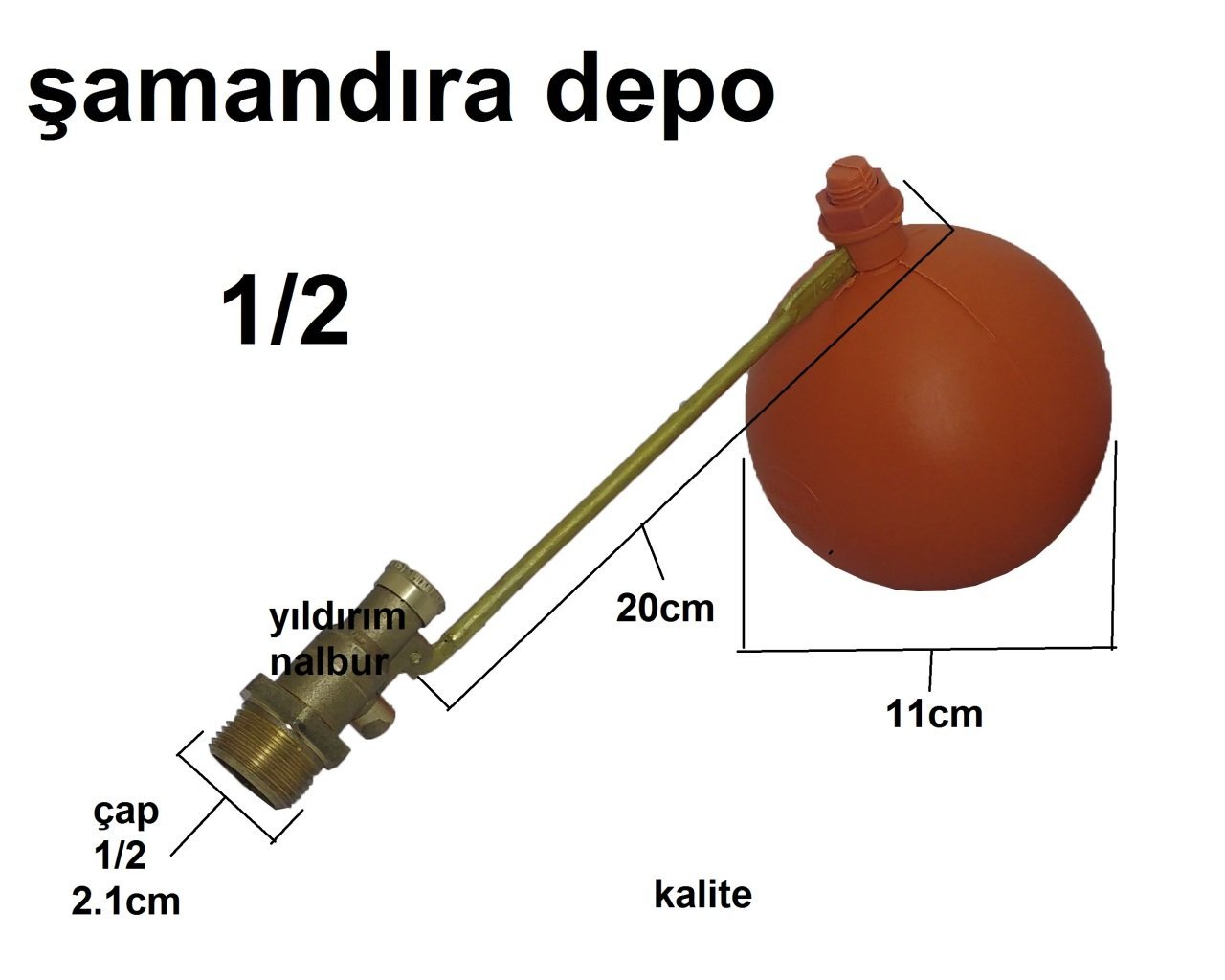 DEPO ŞAMANDIRASI DEPO FLATÖRÜ 1/2 TOPLU