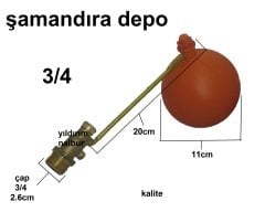 DEPO ŞAMANDIRASI DEPO FLATÖRÜ 3/4 TOPLU KALİTE