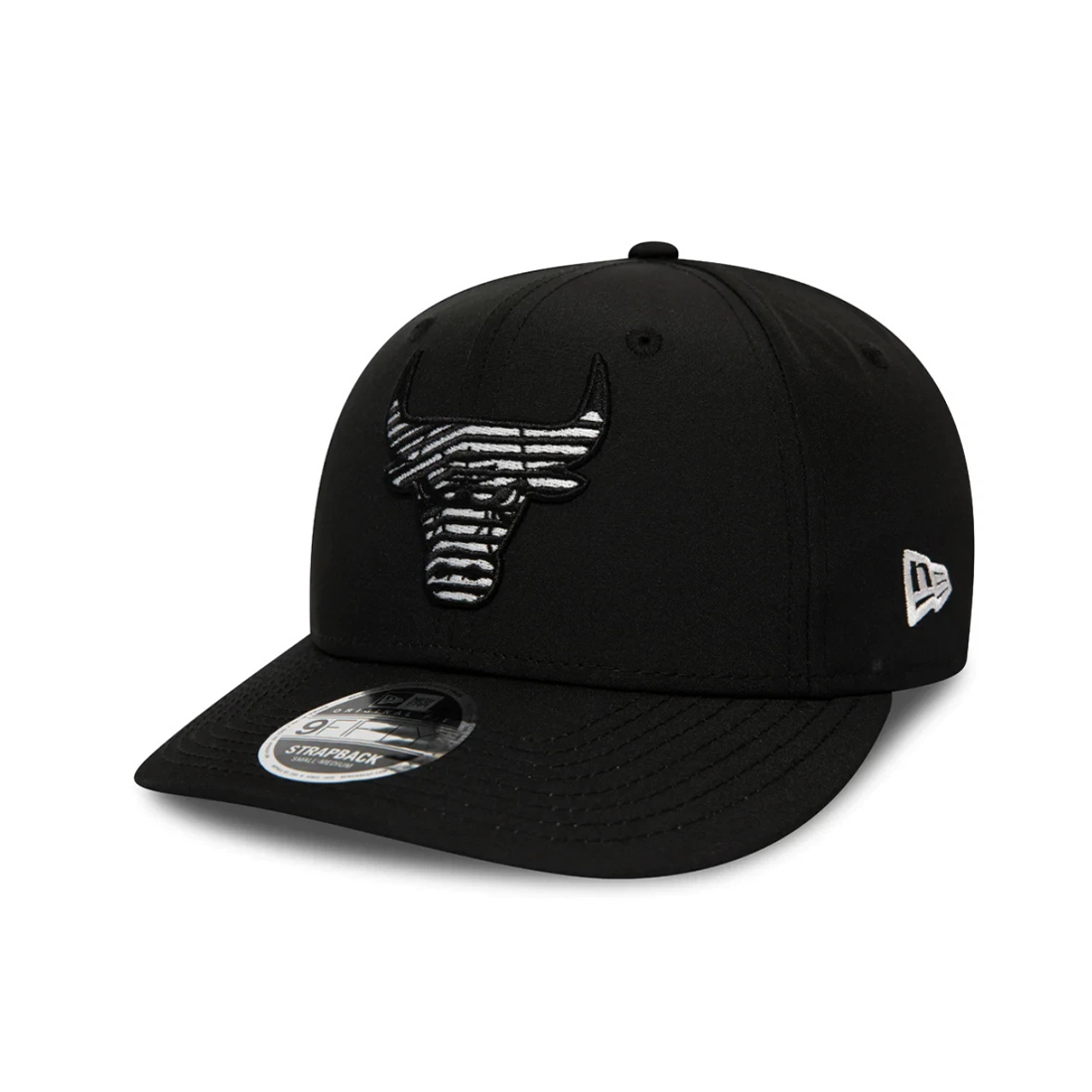 New Era 9FIFTY Chicago Bulls Strapback Adjustable Cap-Şapka Siyah