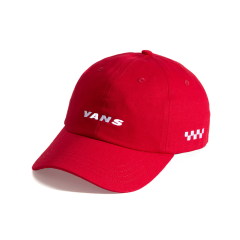 Vans Check Side Curved Bill Jockey Şapka-Hat Kırmızı