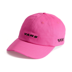 Vans Check Side Curved Bill Jockey Şapka-Hat Pembe