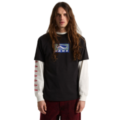 Vans SideStripe Sportswear SS Tee-T-Shirt Siyah