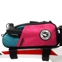 Ulac Trekking Pro 1.2 Lt Bisiklet Çantası-Pembe/Yeşil