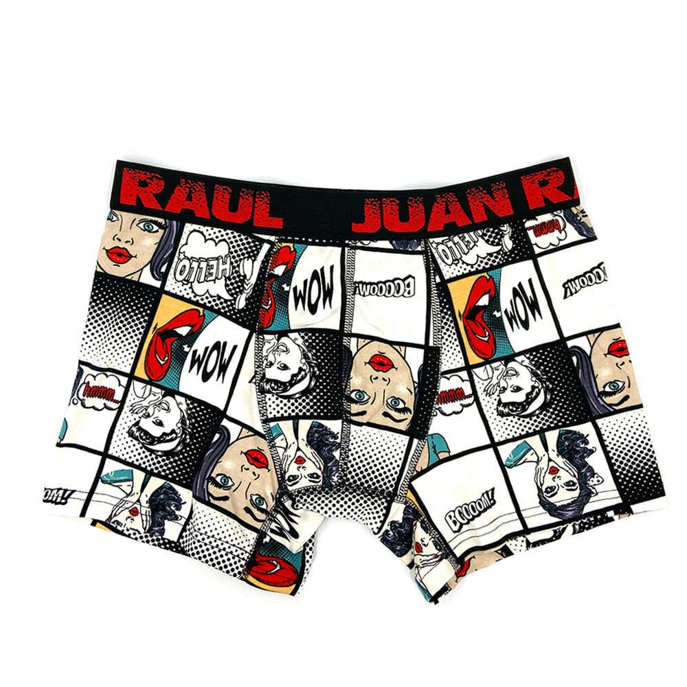 Juan Raul Erkek Boxer Wow Desenli