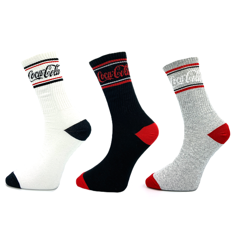 Coca Cola Günlük Spor Çorap - Socks 3'li Paket