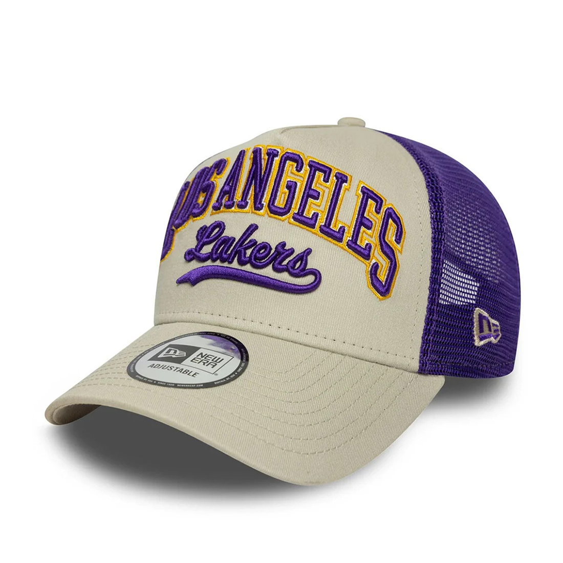 New Era 9FORTY LA Lakers NBA Trucker Adjustable Cap-Şapka Bej