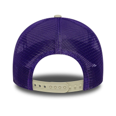 LA Lakers NBA Script Cream 9Forty E-Frame Trucker Adjustable Cap