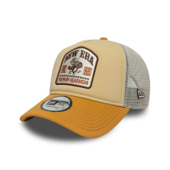 New Era Graphic Patch Cream Since 1920 9Forty A-Frame Trucker Adjustable Cap-Şapka
