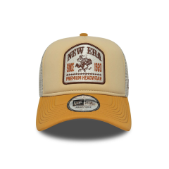 New Era Graphic Patch Cream Since 1920 9Forty A-Frame Trucker Adjustable Cap-Şapka