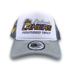 New Era Los Angles Lakers Founded 1947 Adjustable Cap-Şapka Gri