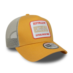 New Era  Buffalo Patch Yellow 9Forty A-Frame Trucker Adjustable Cap-Şapka