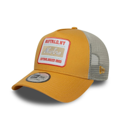 New Era  Buffalo Patch Yellow 9Forty A-Frame Trucker Adjustable Cap-Şapka