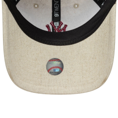 New Era New York Yankees MLB Linen Cream 9Twenty Adjustable Cap-Şapka