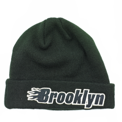 New Era Brooklyn Cuff Beani Bere-Siyah