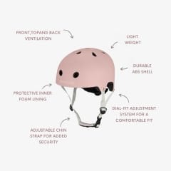 Banwood Kask-Helmet Mat Pembe