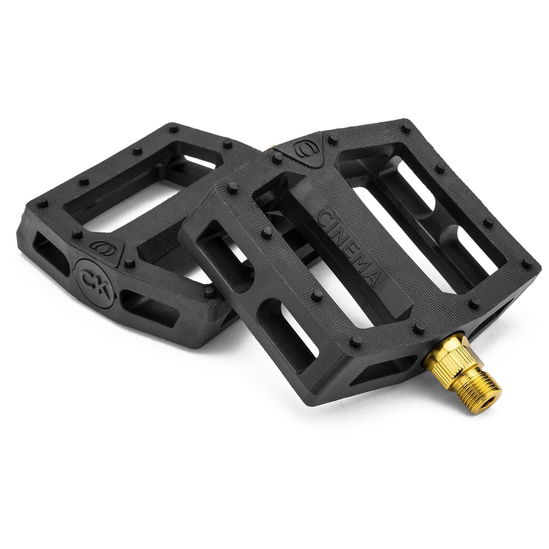 Cinema CK Pedal-Pedals Plastik 9/16'' Siyah/Altın Pim