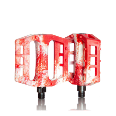 Demolition Trooper Pedal-Pedals Plastik 9/16'' Kırmızı/Beyaz