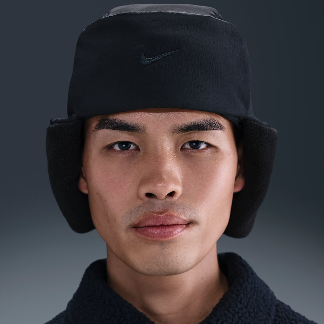 Nike Unstructured Puffer Trapper Cap-Şapka Siyah