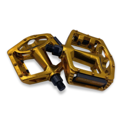 Zoid İnce Diş Alüminyum Pedal-Pedals 1/2'' Altın