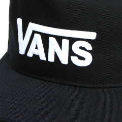 Vans Drop V Logo Snapback Şapka-Hat Siyah