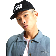 Vans Drop V Logo Snapback Şapka-Hat Siyah