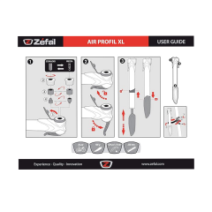Zefal Air Profil XL Pompa-Akıllı Valf İnce Ve Kalın(Oto) Sibop Uyumlu