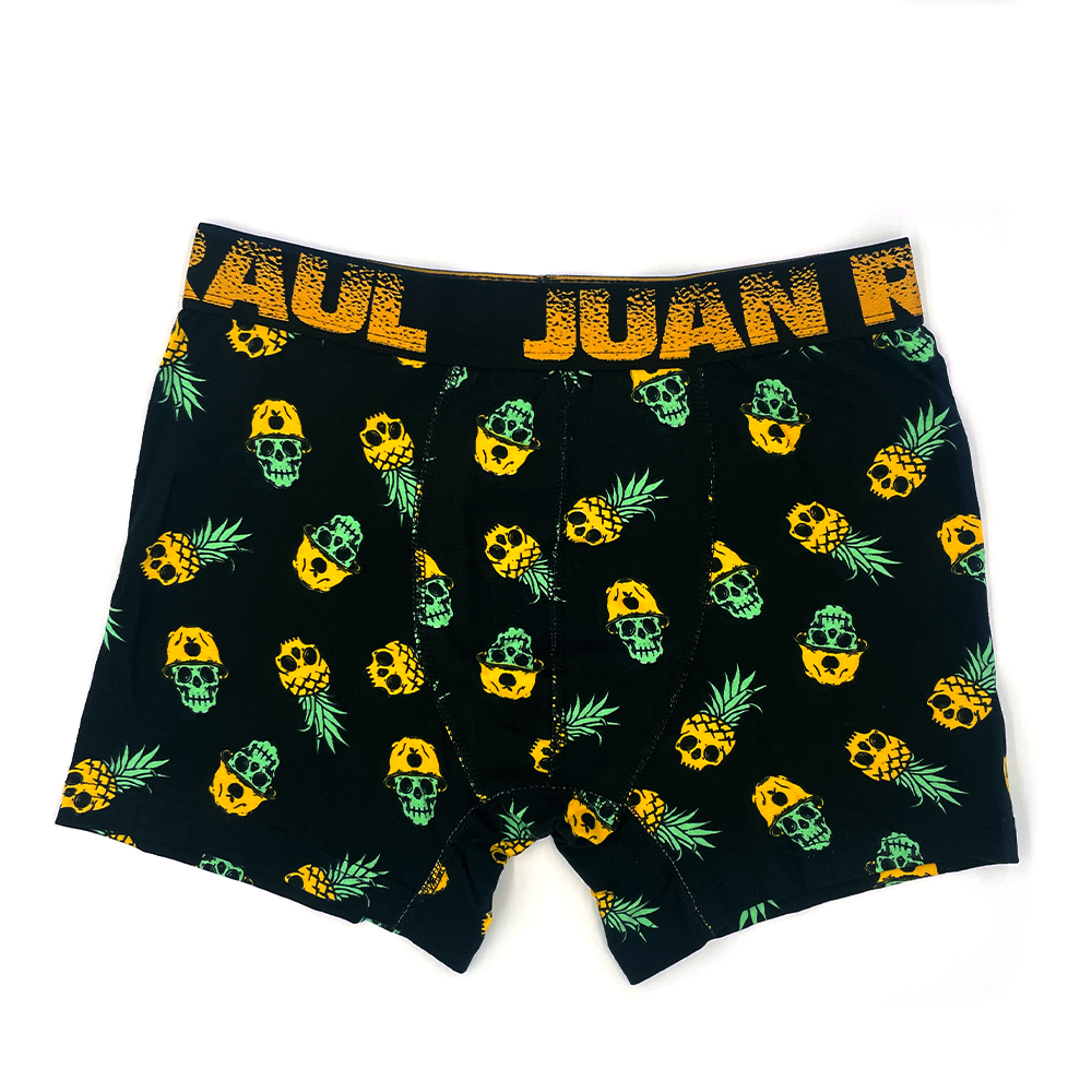Juan Raul Erkek Boxer Ananas Kuru Kafa Desenli