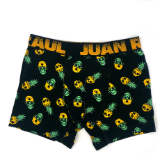 Juan Raul Erkek Boxer Ananas Kuru Kafa Desenli XL