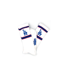 LA Dodgers Günlük Spor Çorap - Socks Beyaz/Mavi 2'li Paket