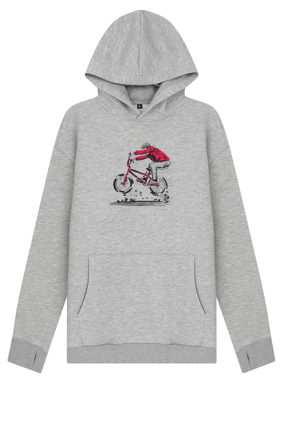 Zero One Five On The Wheels Hoodie - Gri