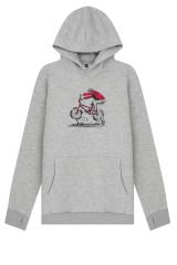 Zero One Five On The Wheels Hoodie - Gri