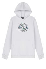 Zero One Five X-BMX Hoodie - Beyaz