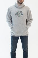 Zero One Five X-BMX Hoodie - Gri