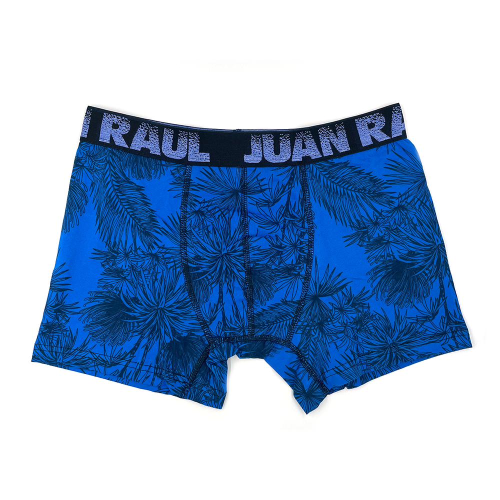 Juan Raul Erkek Boxer Siyah Yaprak Desenli | Shop BmxTR