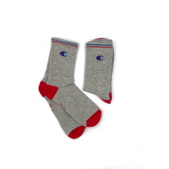 Champion 2'li Paket Günlük Çorap-Socks Gri Kırmızı